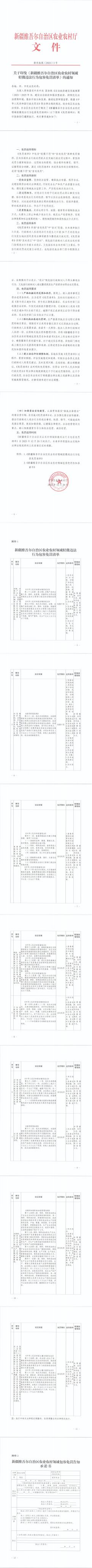 關(guān)于印發(fā)《新疆維吾爾自治區(qū)農(nóng)業(yè)農(nóng)村領(lǐng)域輕微違法行為包容免罰清單》的通知_00.jpg